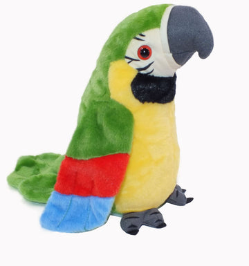 xiulifeifei Talking Parrot Repeats Talking Parrot What You Say with Cute Voice - Electronic Pet Talking Plush Parrot for Child Kids Gift Party Plush