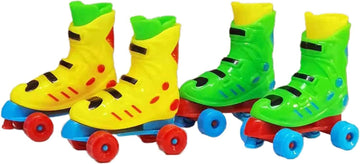 1Pair Mini Finger Roller Skates, Random Colors, Novelty Party Favors, Great as Party Favors, Desk Decorations,This Product is not Suitable