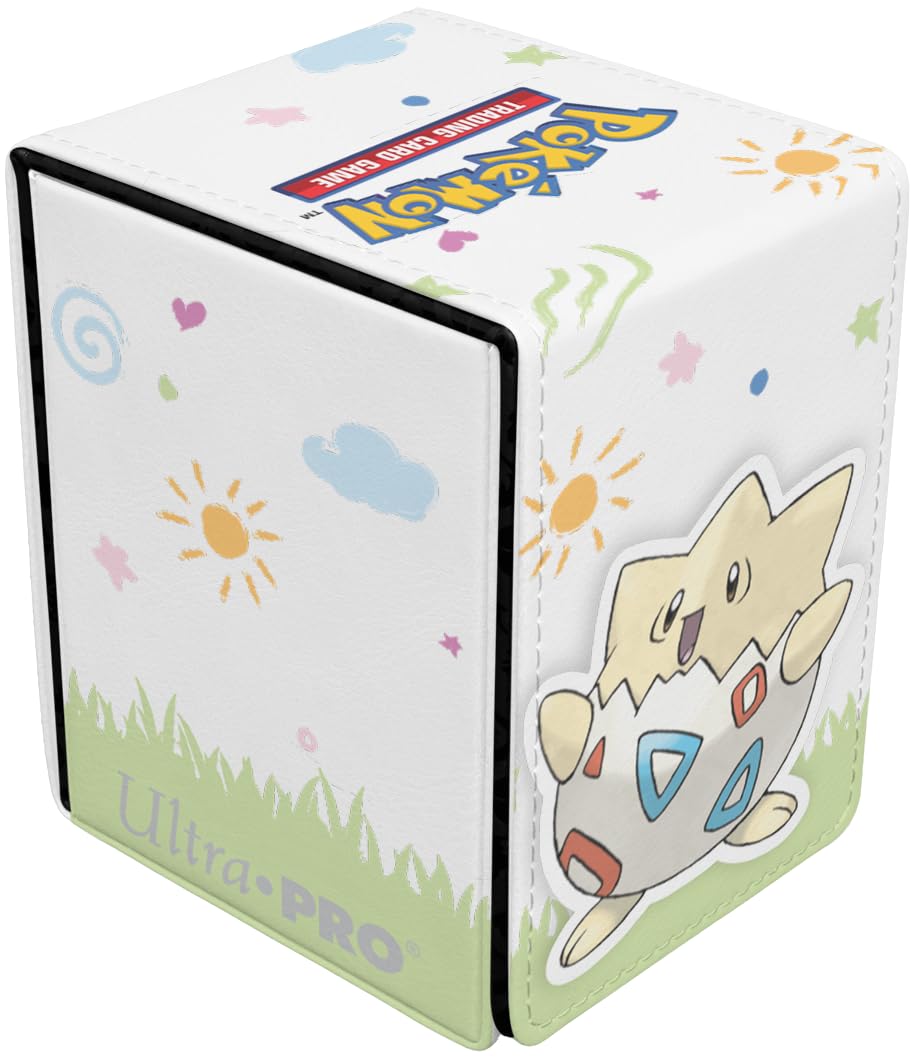 Ultra Pro - Togepi Alcove Flip Deck Box for Pokémon, Card storage solutions, durable box, deck organization, secure protection, stylish holder