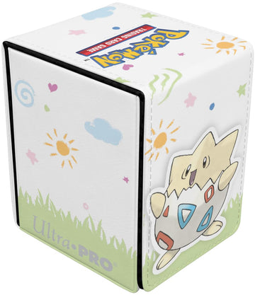 Ultra Pro - Togepi Alcove Flip Deck Box for Pokémon, Card storage solutions, durable box, deck organization, secure protection, stylish holder
