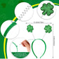 Funiverse Bulk 20-Pack Shamrock Head Boppers - St. Patrick’s Day Party Hats Fighting Irish Clover Accessories for Adults Parades Events