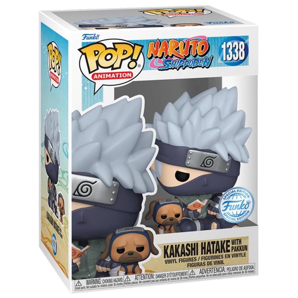 Funko Pop Naruto Shippuden: Naruto Uzumaki Kurama Link Mode Figure Special Edition Multicolor Exclusive (Kakashi with Pakkun)