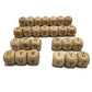 104pcs Square Wood Alphabet Beads 12MM Natural Beech Wooden Letter Beads for Jewelry Making DIY Bead Necklace (Wood Letter 104pcs)