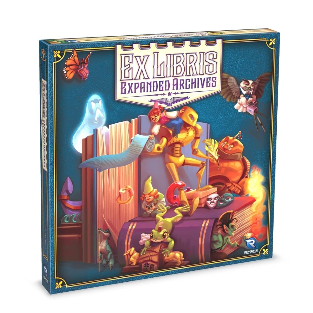 Renegade Game Studios Ex Libris Board Game Expansion with Five Player Components and Artifact Cards