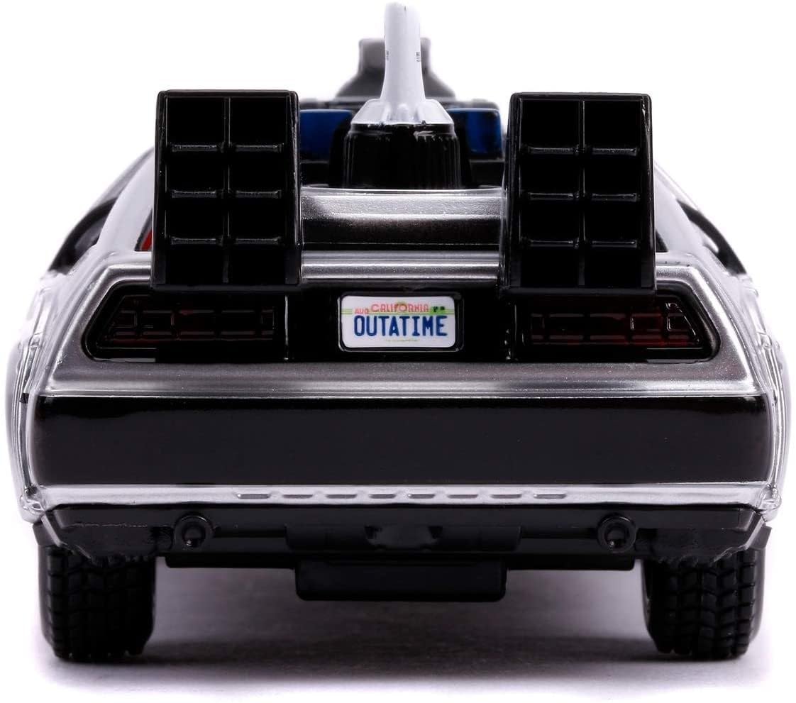 Jada Toys Back to The Future Part II 1:32 Time Machine Die-cast Car, Toys for Kids and Adults