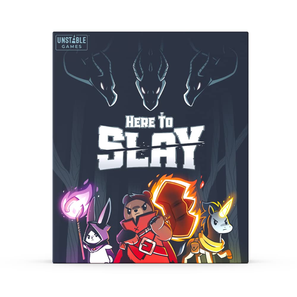 Unstable Games Here to Slay Card Game - Fantasy Adventure Strategy Game for 2-6 Players, Ages 10 and Up - Family Game Night Card Game from