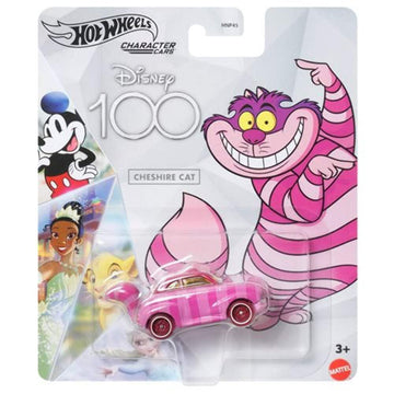Hot Wheels Disney 100 Character Cars Cheshire Cat, 1:64 Scale Collectible Toy Car from Alice in Wonderland