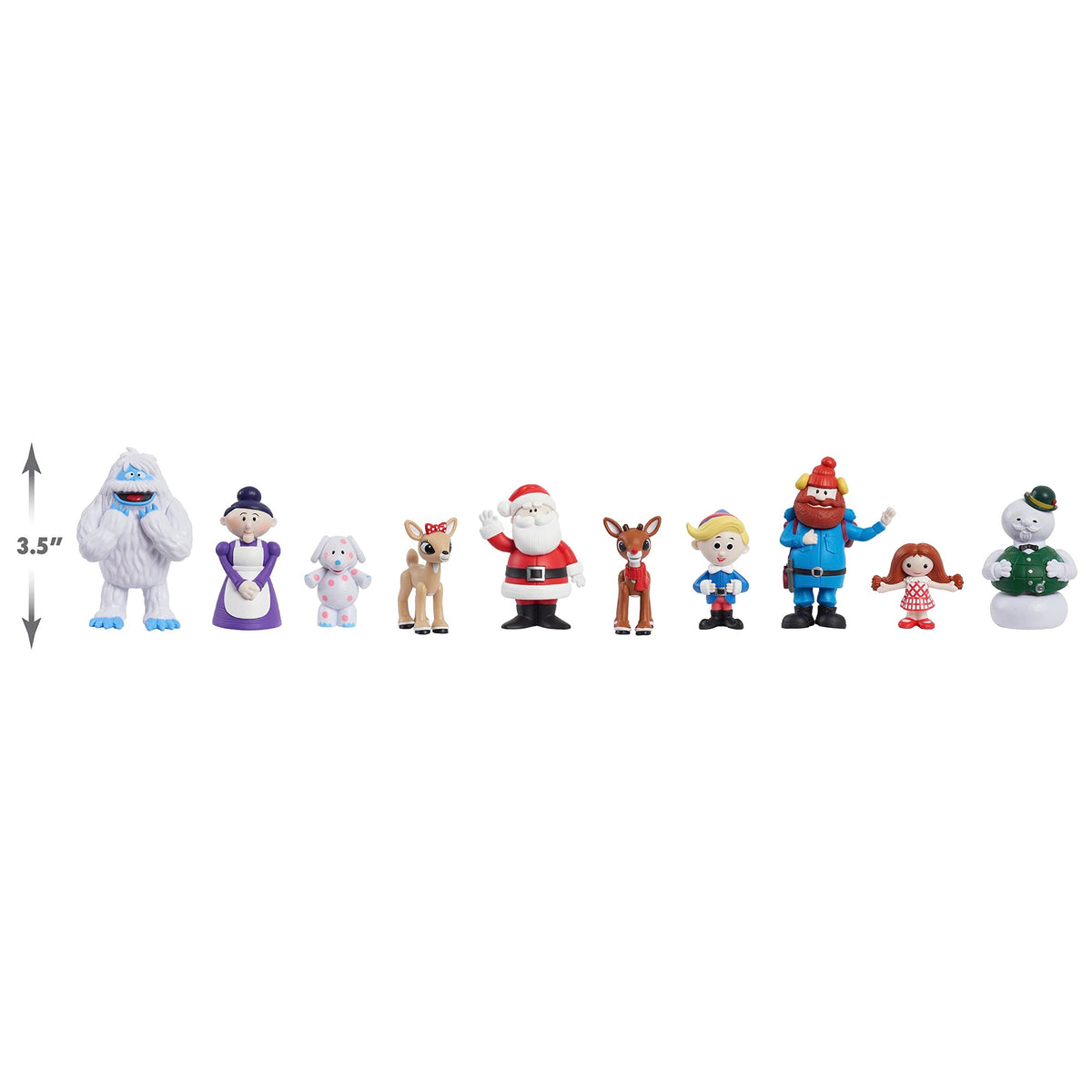 Just Play Rudolph The Red-Nosed Reindeer® Figure Set, 10-Piece Figure Set, Kids Toys for Ages 3 Up