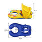 Kalolary Parent-Child Inflatable Baby Swimming Ring with Sun Canopy & Horn