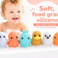 BerrySquishy Silicone Bath Toys, Opens for Cleaning, Baby Bath Toys 9M+, Toddler Bath Toys 1-3, Bathtub Toys, Ocean Friends 6-Piece Set