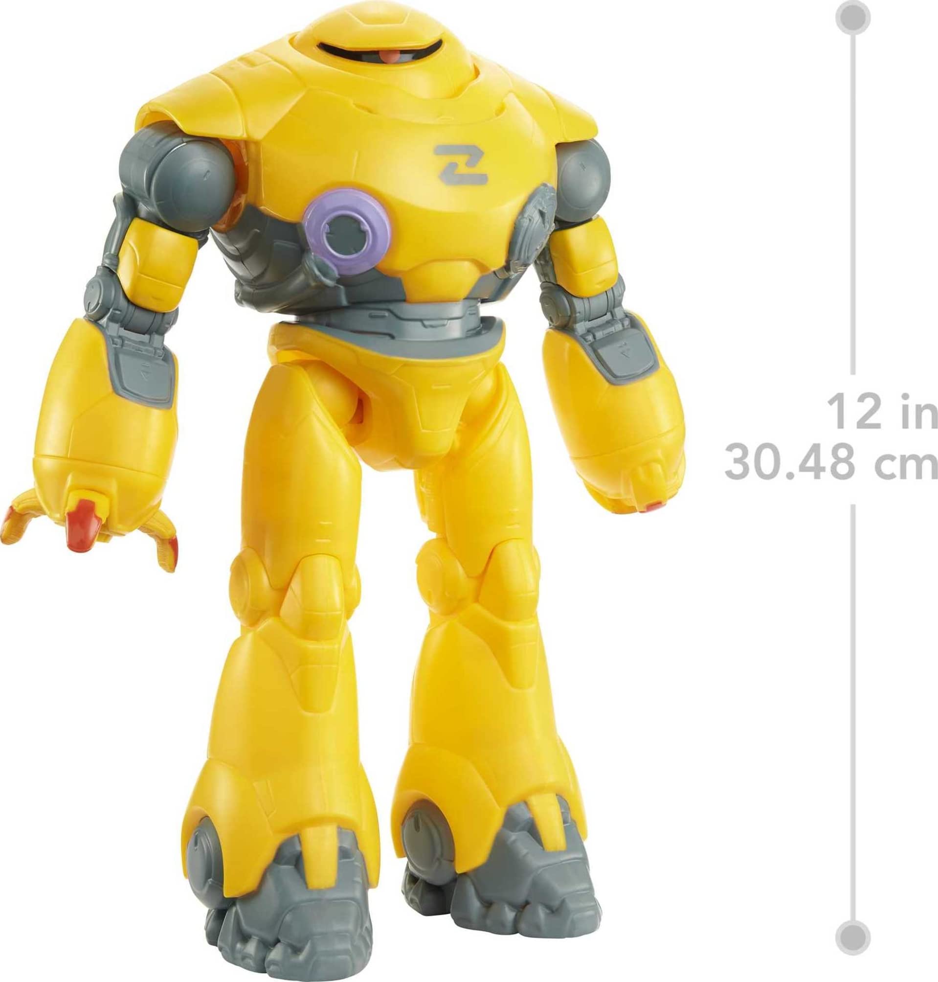Mattel Disney and Pixar Lightyear 12-in Scale Action Figure, Zyclops Robot with 11 Movable Joints, Movie Collectible