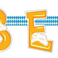 Oojami Oktoberfest Decorations Set - 3 Large 54" x 108" Blue and White Checkered Tablecloths for 8-Chair Tables & Oktoberfest Banner, Bavarian German