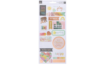 Heidi Swapp Sun Chaser Stickers 6X12, Multi