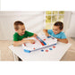 Game Zone Electronic Table-Top Air Hockey - Fast-Paced Sports Fun in an Easily Portable Battery-Operated Rink for Ages 5 and Up