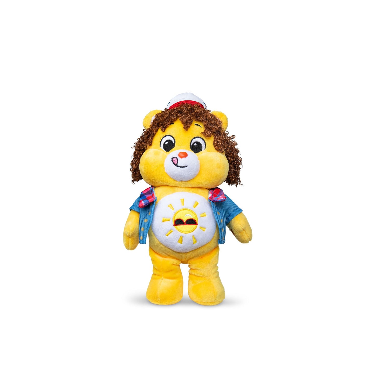 Care Bears x Stranger Things Fun Size Plush - Funshine Bear as Dustin