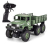 XINGRUI 1:18 RC Military Truck, 50 Min Playtime Remote Control Car, 2.4Ghz 4WD Off-Road Vehicle, All Terrain Toy with LED Lights, Gift for Boys Girls