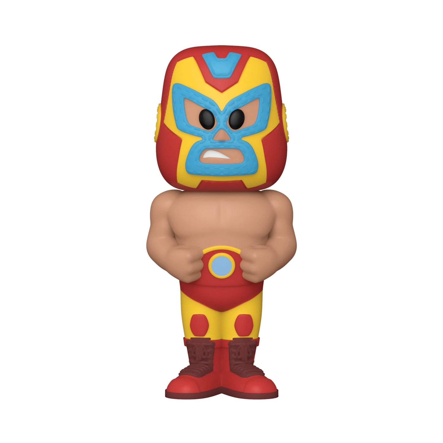 Funko POP! Soda Marvel Luchadores El Heroe Invicto (Iron Man) 4.25" Vinyl Figure in a Can