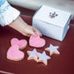 THE QUEEN'S TREASURES 18 Inch Doll Food and Accessories, Bakery Collection 6 Piece Hearts and Stars Shaped Frosted Sugar Cookies, Compatible