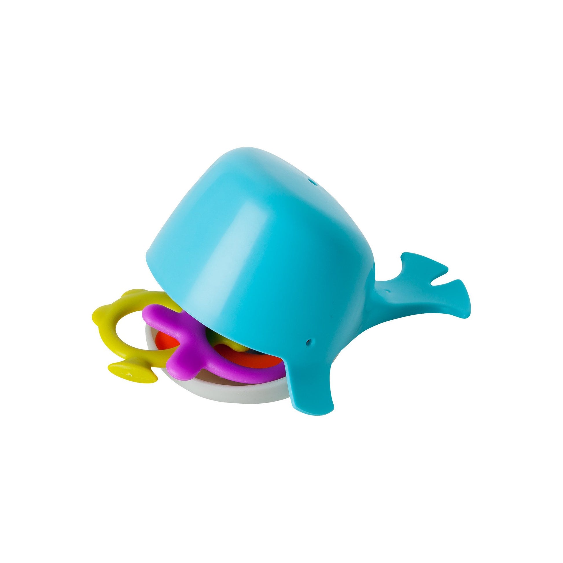 Boon Chomp Whale Bath Toy - Interactive Baby Bath Toys for Sensory Fun - Sensory Toddler Toys for Bath Time - Baby Gifts and Toddler Water Toys - Aqua