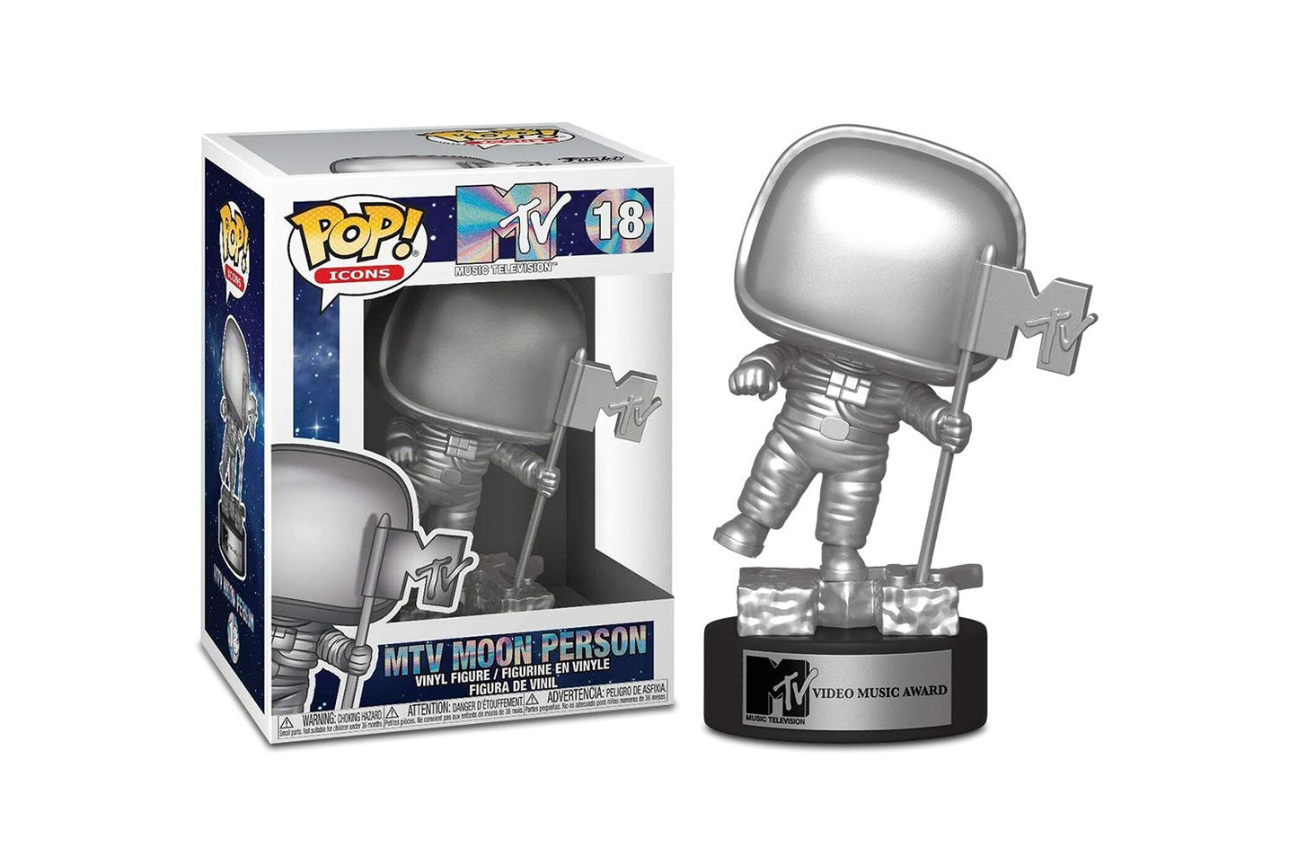 Funko Pop! AD Icons: MTV - MTV Moon Person, Multicolor