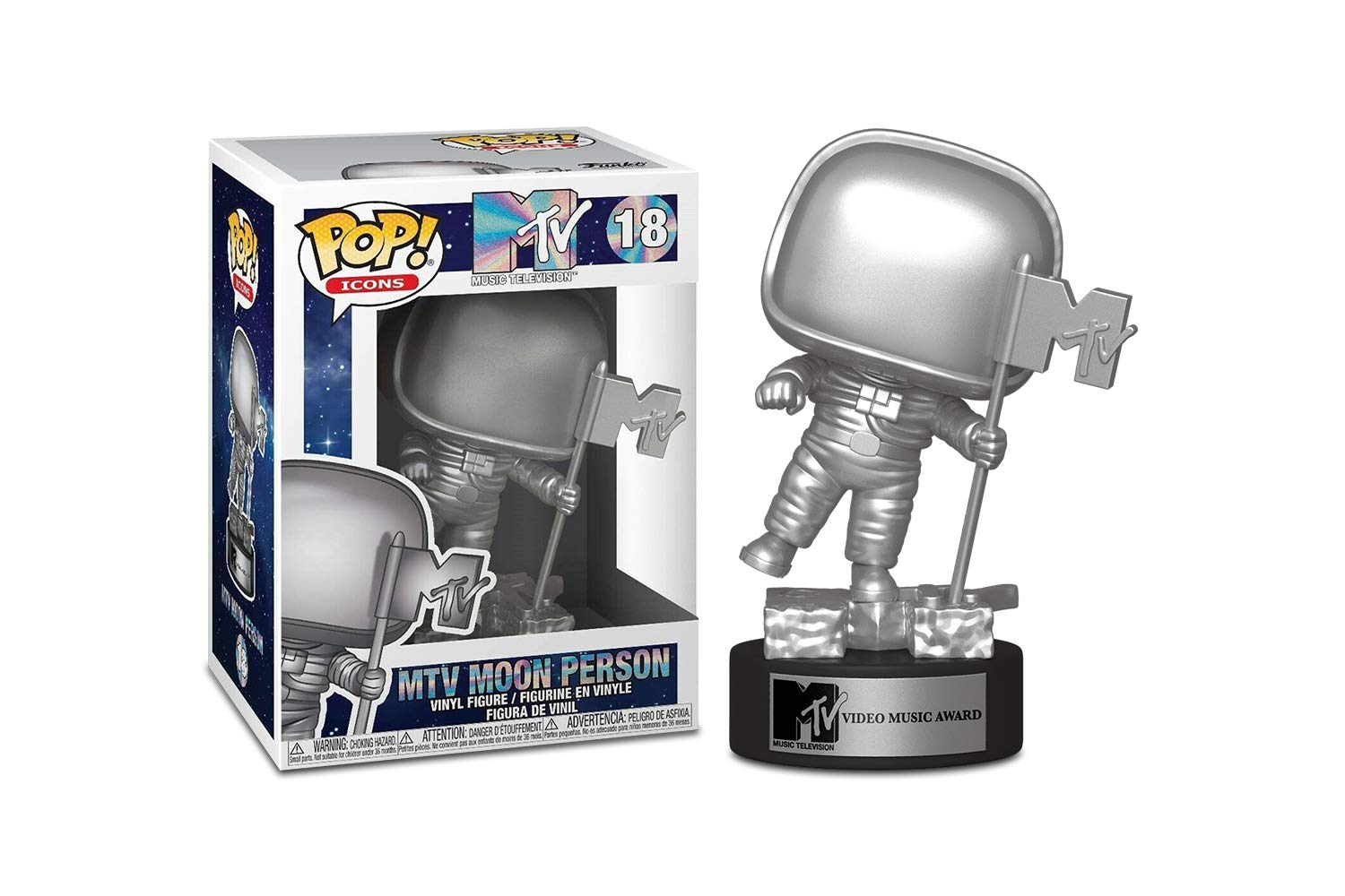 Funko Pop! AD Icons: MTV - MTV Moon Person, Multicolor