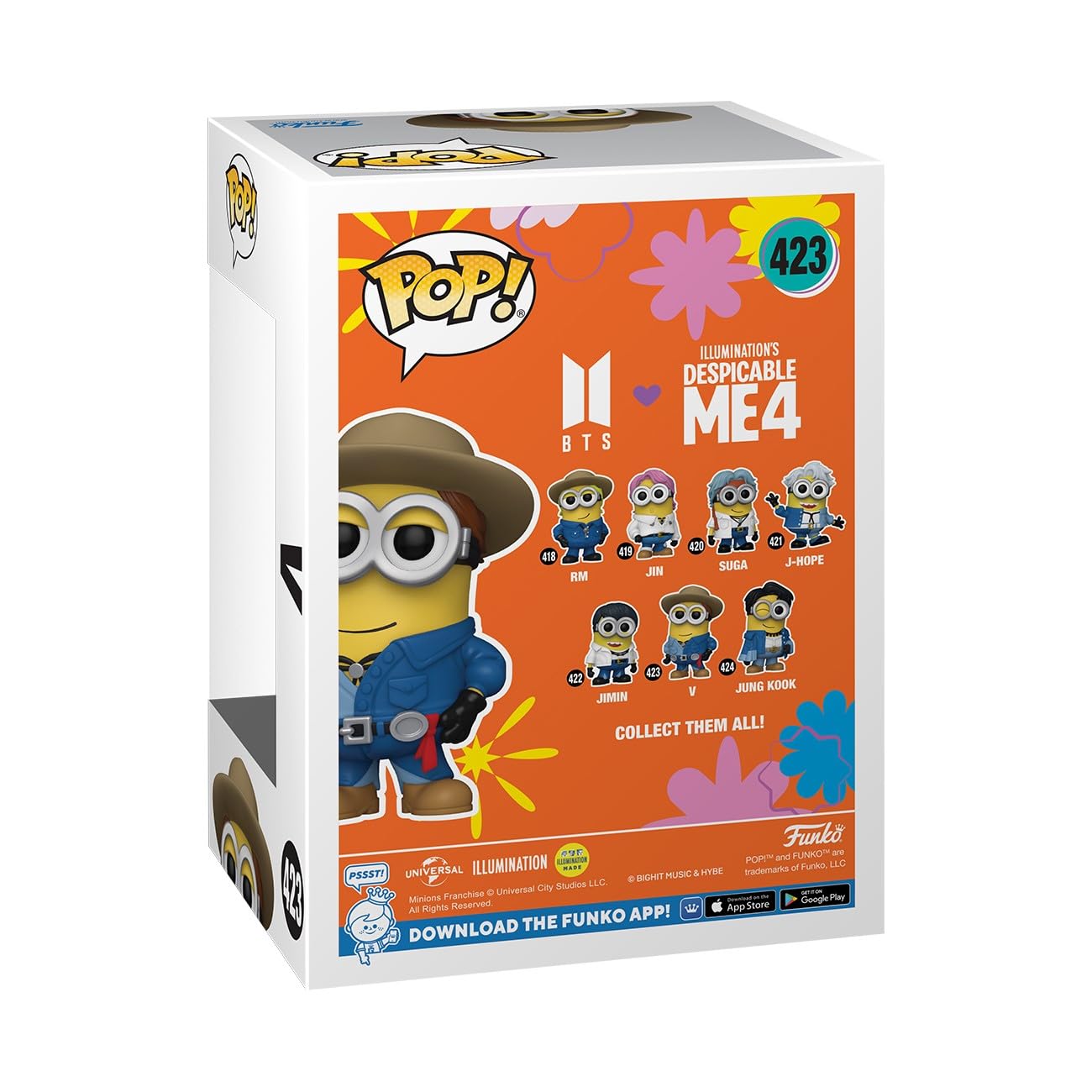 Funko POP! Rocks: Minions X BTS - V - BTS + Minions - Collectable Vinyl Figure - Gift Idea - Official Merchandise - for Kids & Adults - Movies, Music