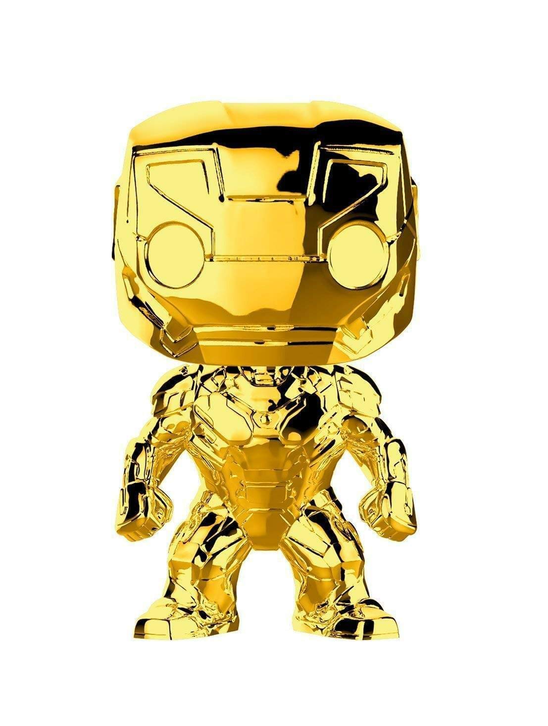 Funko Pop Marvel: Marvel Studios 10 - Iron Man (Gold Chrome) Collectible Figure, Multicolor