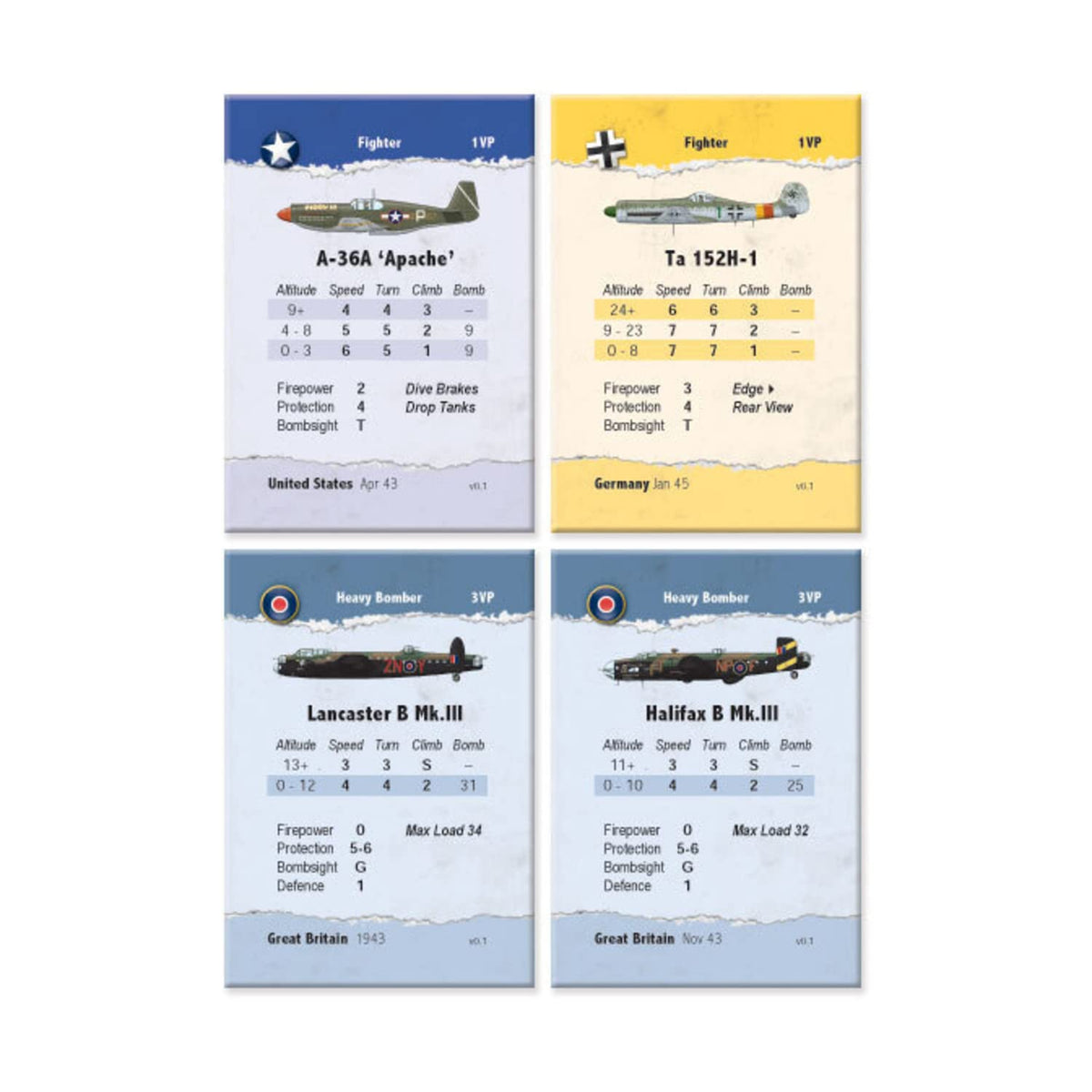 Wing Leader: Supremacy 1943-1945 - Update Kit (2nd Printing)