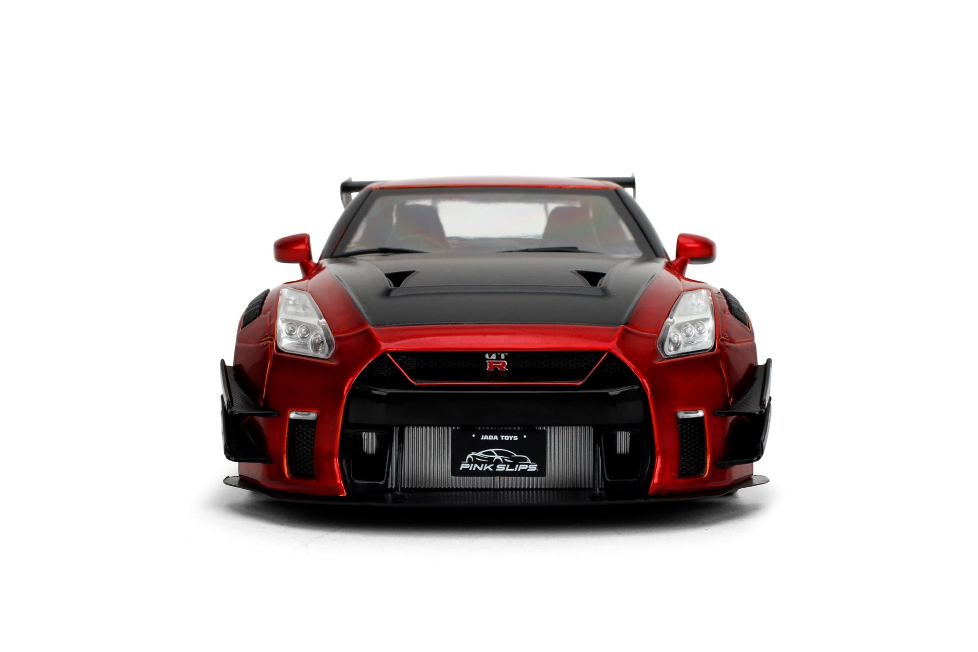 Jada Pink Slips Nissan GT-R R35-1:18 Scale Diecast Model with Opening Doors and Working Steering - for Collectors and Enthusiasts 14+