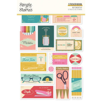 Simple Stories Sticker Book 12/Sheets-Noteworthy NTW21324