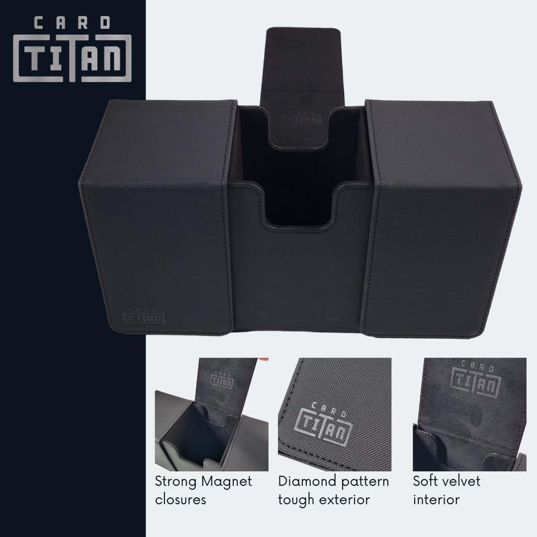 Card Titan Slab Box Triple Row - Trading Card Storage Box for Graded Sports and TCG Cards - Case Fits PSA, BGS, SGC and CSG Slabs