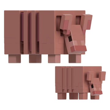 Mattel Minecraft Core Action Figure Set 3.25-inch Scale Mob Vote Winner Armadillo and Baby Armadillo