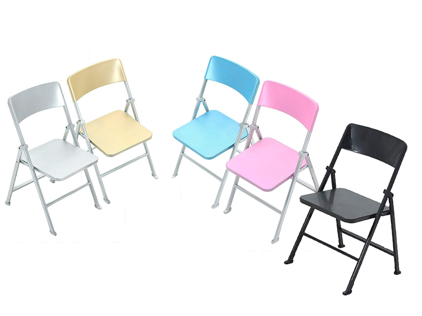 Phicen 1/6 Scale Folding Chair Playsets for Action Figures BJD Dolls Soldiers (Gold)