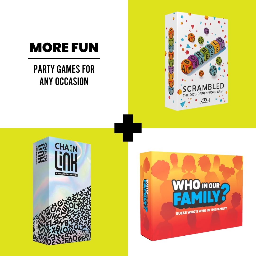 Viral Studios A to Z - Fast-Paced Word Game for Families & Game Nights - Race the Timer, Flip Letters & Shout Answers - Fun Card Game for Kids, Teens