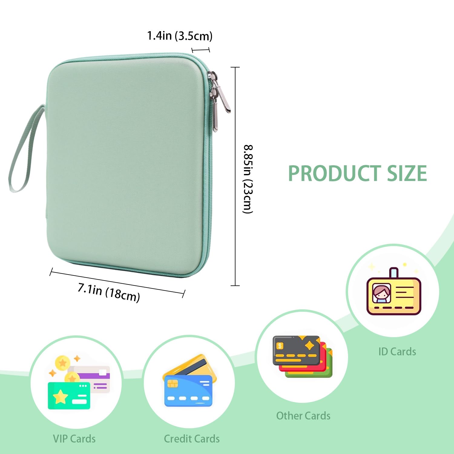 JDSZM Card Case Holder for Yoto Cards Album Pouch Storage Organizer 120 Pockets, Large Capacity Portable Folder with 2 Zipper and Carry Strap, Yoto