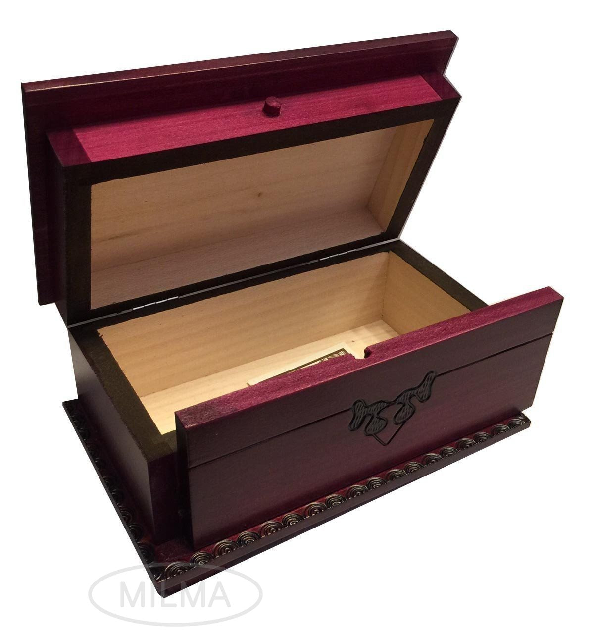 Celtic Secret Puzzle Wooden Box Handmade Linden Wood Keepsake Secret Trick Opening Lock Made in Poland