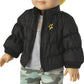 American Girl Truly Me 18-inch Doll Accessories Black Puffer Jacket, Yellow Knit Beanie, and Sunglasses, For Ages 6+