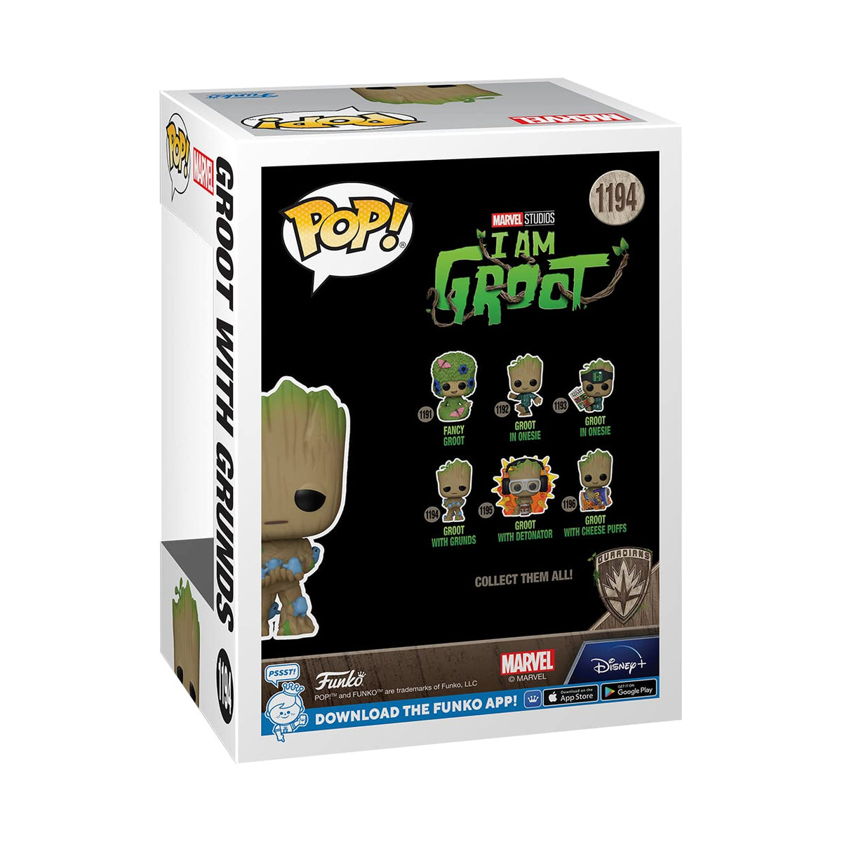 Funko POP! Marvel: Guardians of the Galaxy - Groot with Grunds - Groot Shorts - Collectable Vinyl Figure - Gift Idea - Official Merchandise - for Kids