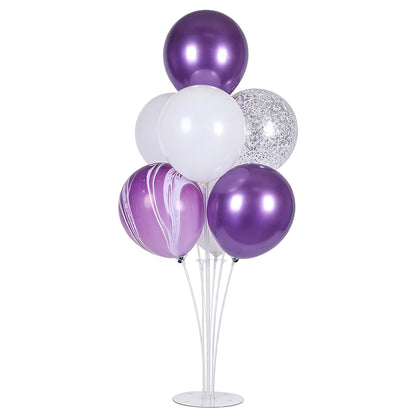 SZCQ 5 Sets Balloon Stand Holder Kit for Table Sticks With Suction Cups Balloon Centerpiece Stand Kits Tabletop Reusable Clear Balloon Stand