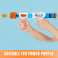 48 Pieces Power Popper Refill Balls Soft Foam Balls Approx 1.2 Inch in Diameter, Foam Balls for Popper Air Blaster Guns, Replacement Foam Bullet Ball