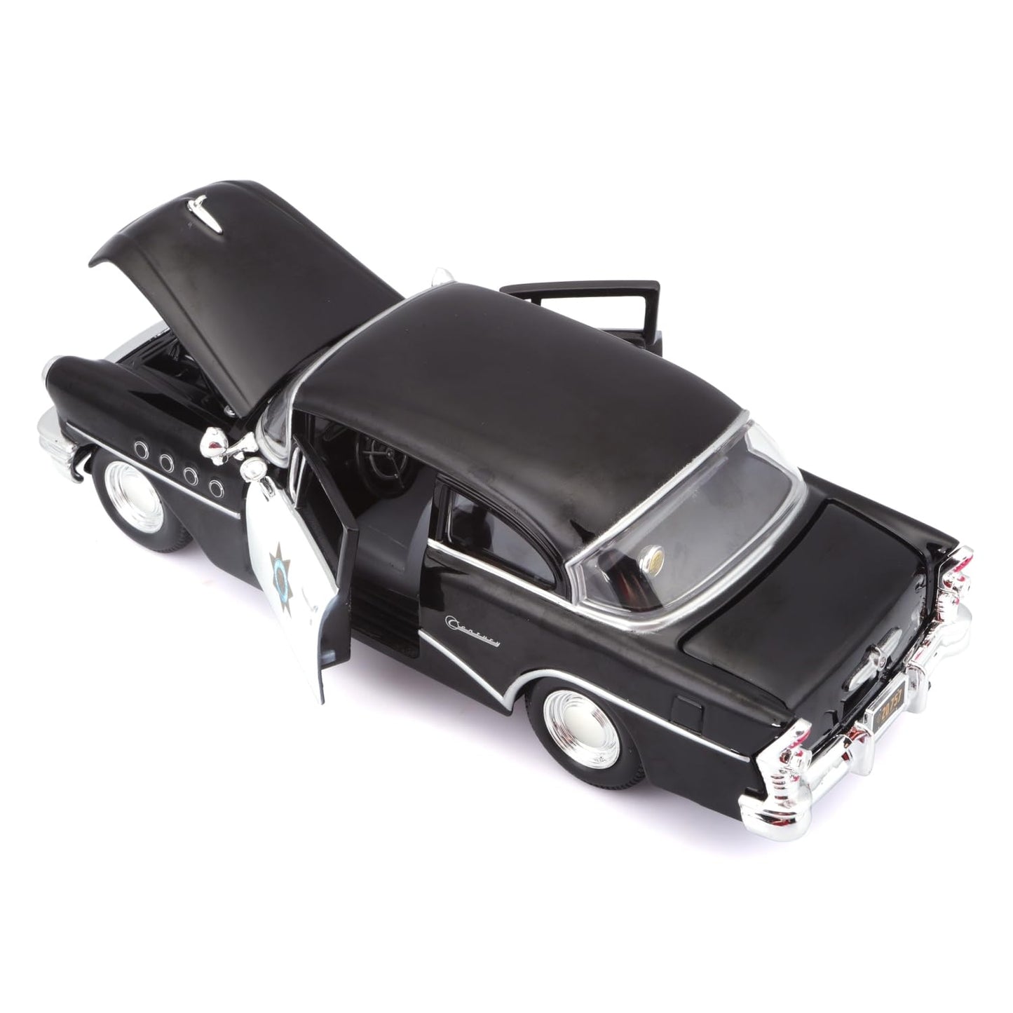 Maisto 1:26 Scale 1955 Buick Century Diecast Vehicle (Styles May Vary), Black, White