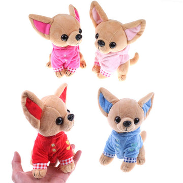 SUSHAFEN Stuffed Dog Puppy Toy Plush Toy Soft Doll Stuffed Animal Pillow Birthday Gift Present Cute Dog Ornaments Decoration Handicraft House Desktop