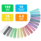 feela 180 Pack Sidewalk Chalk, Sidewalk Chalk Set For Kids Jumbo Chalk Bulk, Great for Kids Family, Paint on Sidewalk Wall School Driveway Blackboard