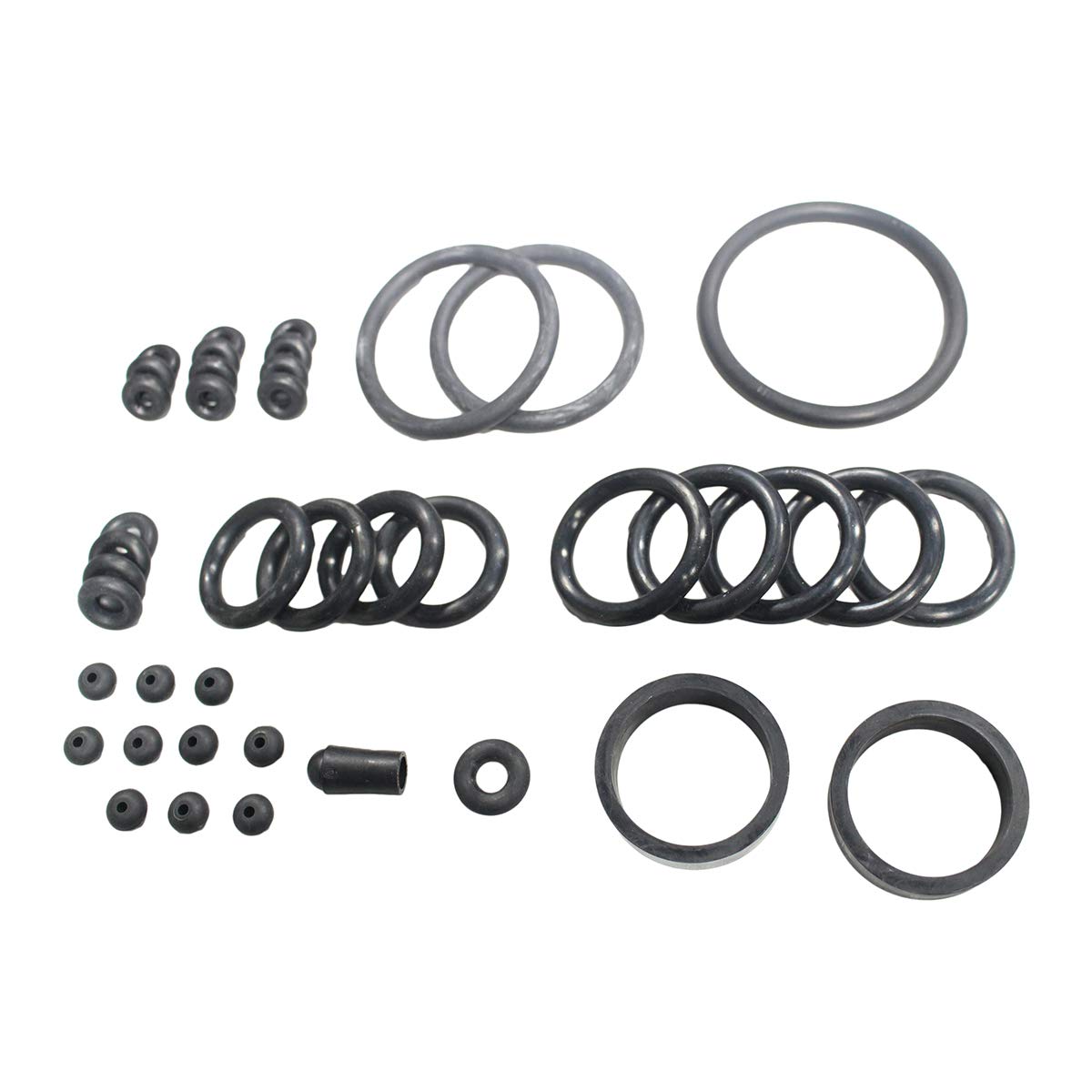 Game Room Guys Stern Pro Black Rubber Ring Kit Compatible with Ghostbusters Pinball Machine