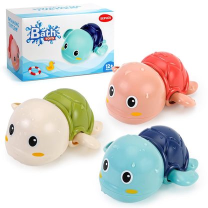 SEPHIX Bath Toys for Toddlers 1-3, Cute Swimming Turtle Bath Toys for 1 2 Year Old Boy Girl Gifts, Water Pool Toys for Baby Toddler Toys Age 1-4