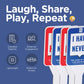 Never Have I Ever Card Game Paddles, Maximize the Fun of Playing Cards, 10 Physical I Have and I Have Never Paddles, Portable Adult Games for Game