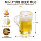 12Pcs Miniature Beer Cups for Dollhouse, Realistic Looking Beer Practical Processed Party Accessories Model House Mug Accessory Decoration Glasses