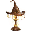 Fitaiengal Magic Hat Lamp Building Set Compatible with Lego- 698 PCS Brown & Gold Stars Night Light Kit - Gothic Desk Decor & Mystical Academy Gift