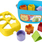 Fisher-Price Infant Toy Baby’s First Blocks, 10 Shapes & Storage Bucket, Sorting Activity for Fine Motor Skill Development Play Ages 6+ Months