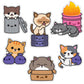 100% Soft Trash Kitties Sticker Pack - Series 1